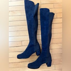 Stuart Weitzman City Block Boot in Nice Blue NWOT